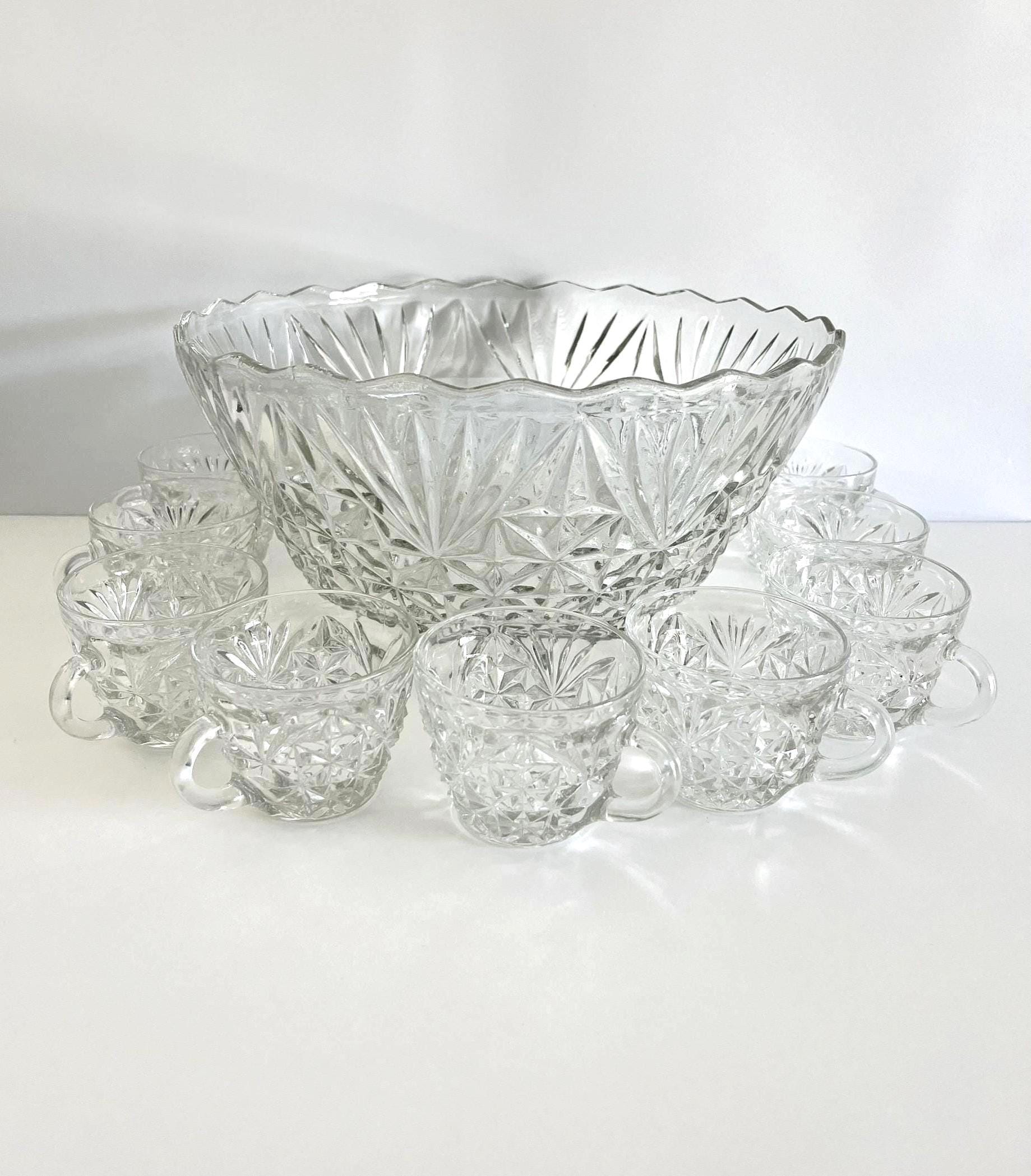 Punch Bowl Set Anchor Hocking Arlington - Etsy