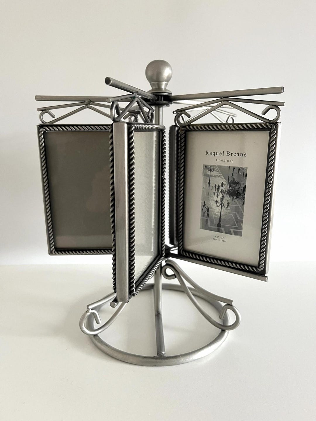 Vintage Rotating Photo Frame for 10 Photos, Double-sided - Etsy