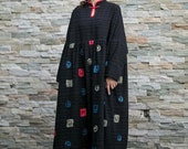 Womens winter dress, oversized dress, long sleeve dress, womens dress, dress with pockets, warm dress, full length dress