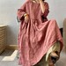 Linen dress for women, linen dress, long linen dress, womens Summer dresses, loose linen dress, with side pockets linen dresses 