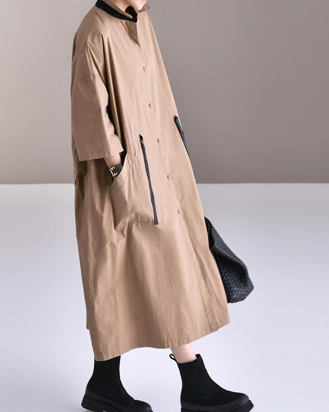 Women's cotton dresses button down shirt dress oversized Etsy