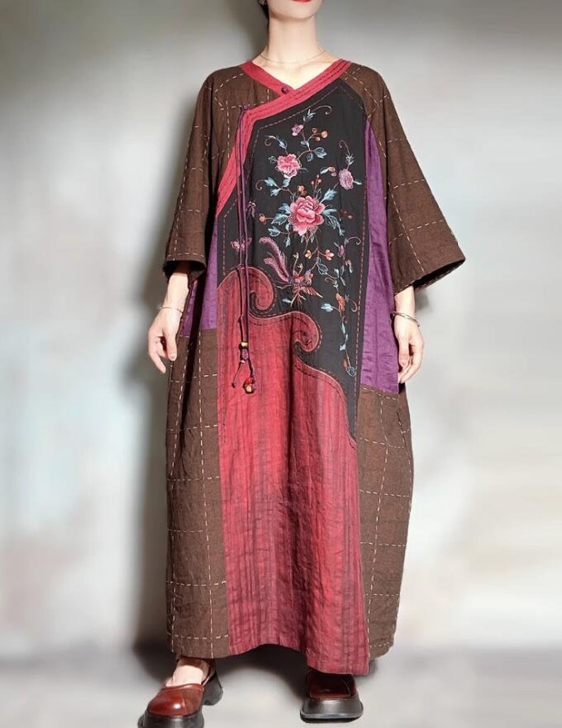 Autumn Linen Dress