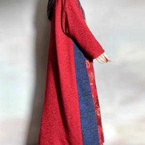 Winter outerwear, Long Women Coat, Maxi coat, coat for women, Loose padded coat, winter coat with pocket, Retro coat image 5