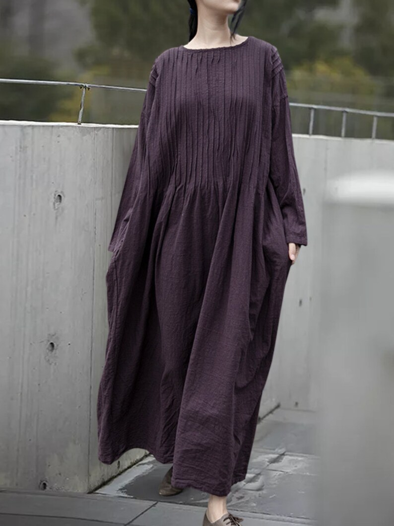 dark purple maxi dress