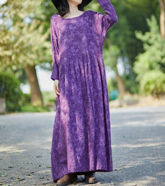 long sleeve sheer maxi dress Swift Floral Meadow Maxi Sheer Long Sleeve Dress Blush / Large