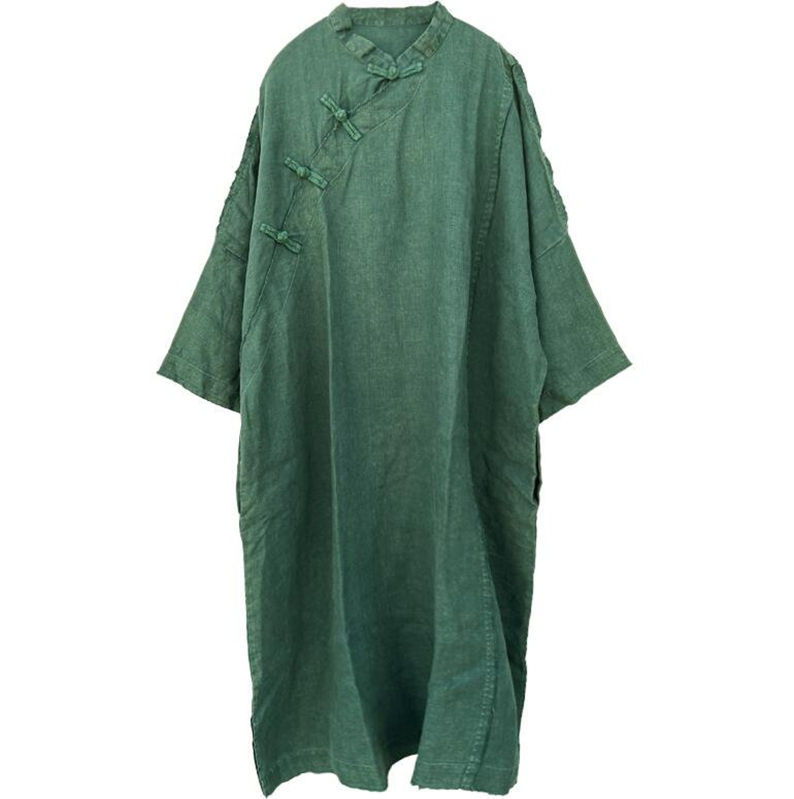 Light Green Linen Dress main image 1