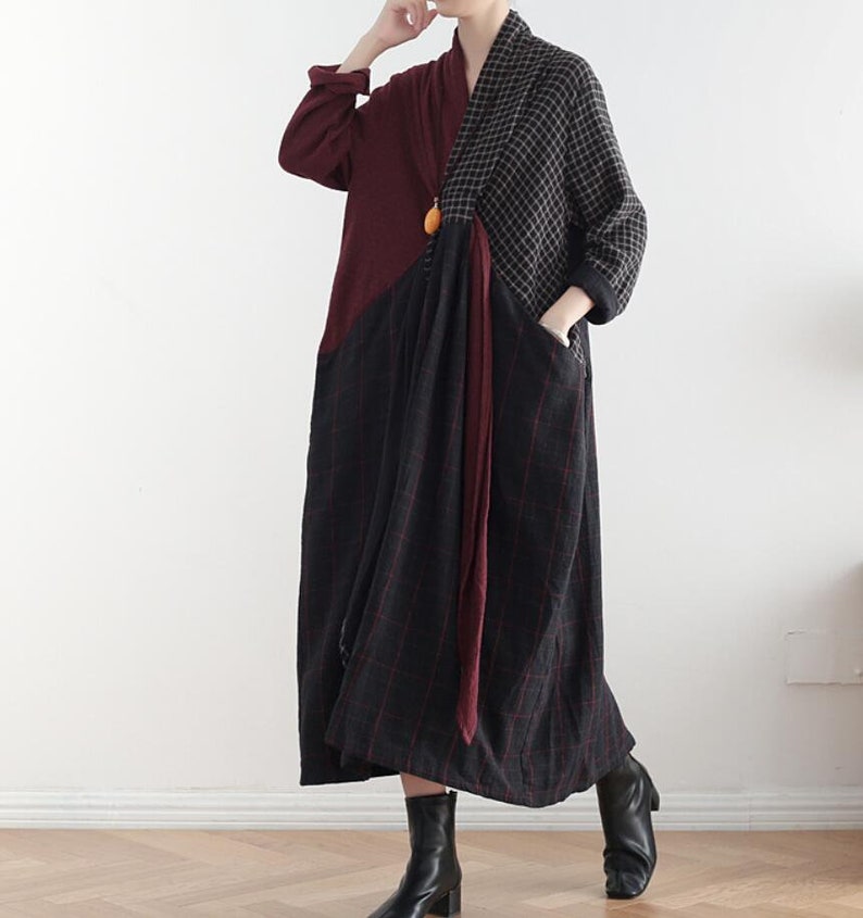 Linen long dress Loose Fitting Maxi Dress women dresses Etsy