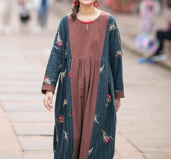 winter long dresses for womens