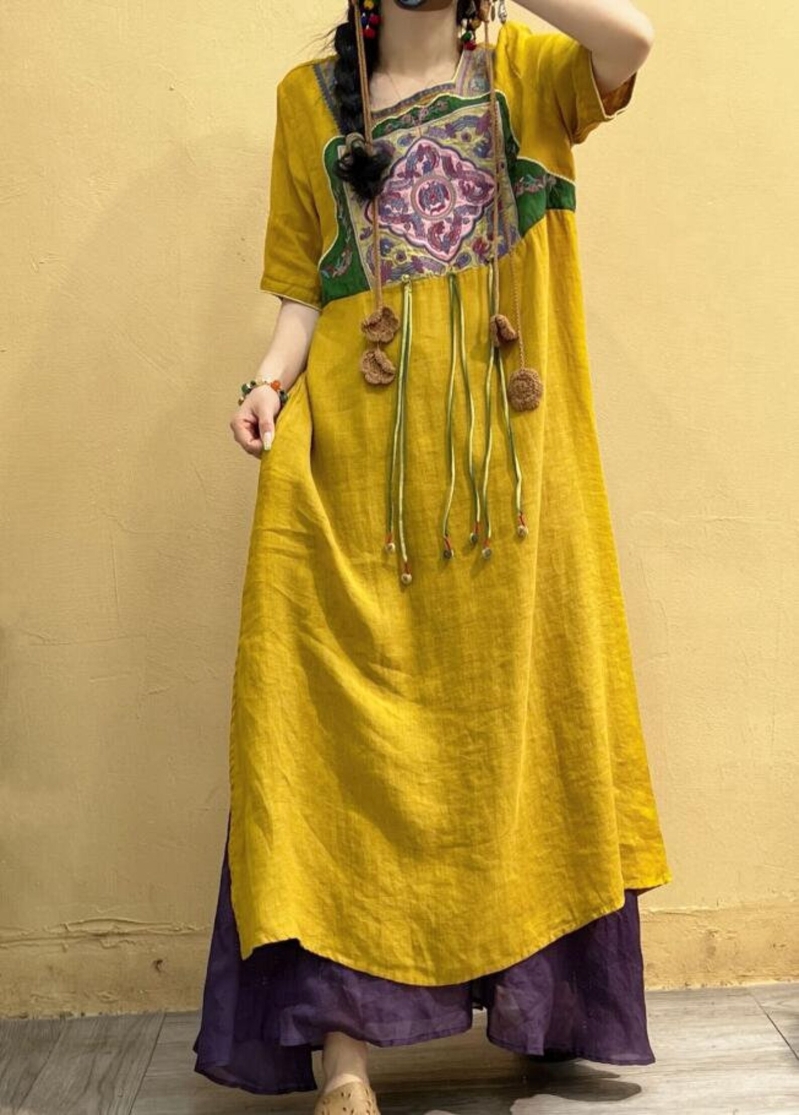 Women Summer Long Dresses Womens Robe Loose Fit Dresses Etsy