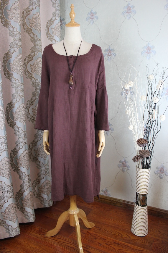 chinese dress ladies Summer Loose-fit Midi Dress Lori No41 – Magnolica Shop