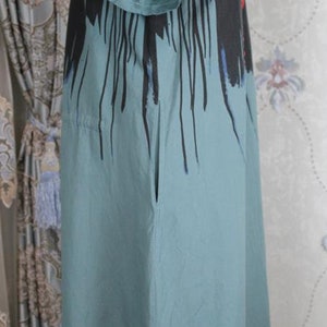 Summer linen circle collar Dresses, Grey blue dress, White long dress, short sleeves dress, Prom dress, Kaftan image 9