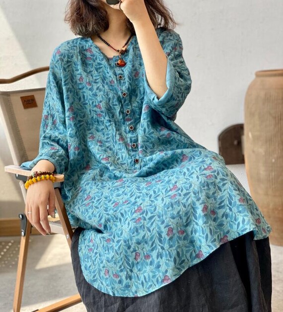 Abiti camicia da donna abiti midi estivi abito large size | Etsy Italia