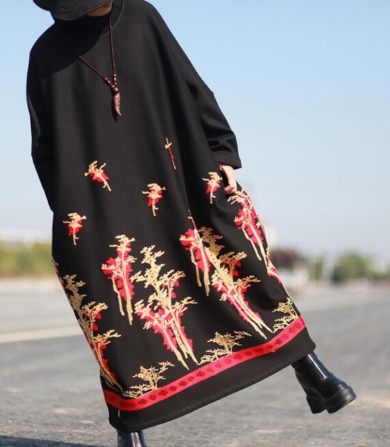 warm winter maxi dress