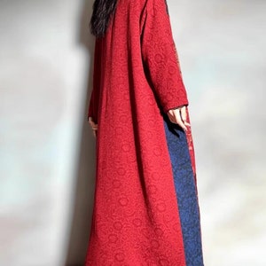 Winter outerwear, Long Women Coat, Maxi coat, coat for women, Loose padded coat, winter coat with pocket, Retro coat image 6