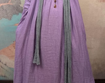 Women's Linen Long sleeved loose casual dress, Dresses for Women, Maxi Dress with Pockets