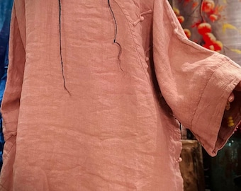 Linen Shirt for Women, Spring Blouse, Loose Fit Top, autumn Oversized Shirts