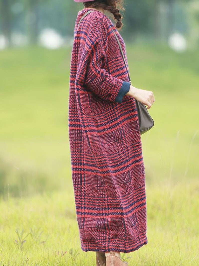 Wool Dress Women, Wool maxi dress, Oversized Dress, long Wool dresses, Wool robe, retro dress, Winter kaftan Dress image 7