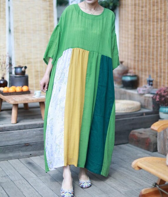 Articulatie kan niet zien knelpunt Vrouwen zomer maxi jurk vintage lange jurk cocktailjurk - Etsy Nederland