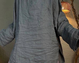 Casual Loose Linen Shirts, Autumn Long sleeves Shirt, Women Blouse, Top for Women