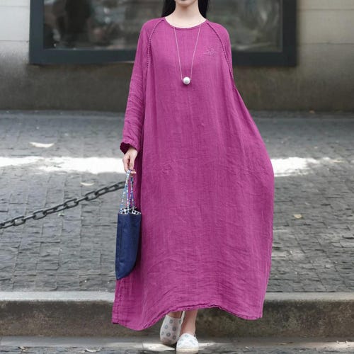 womens spring maxi dresses Summer Sunlit Breeze Floral Sundress an airy silhouette Women Spring Autumn Linen Maxi