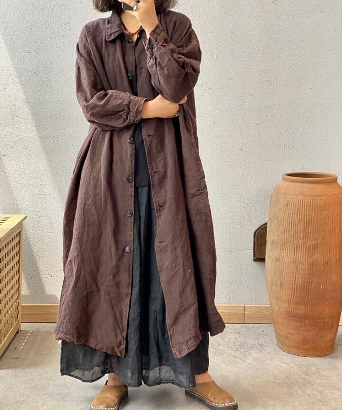 Women Linen Coat Long Linen Coat Linen Long Cardigan - Etsy