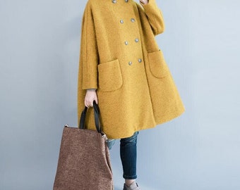 yellow winter parka
