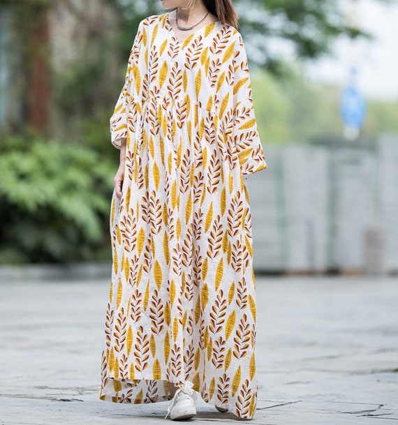 Loose fitting cotton dresses Clearance