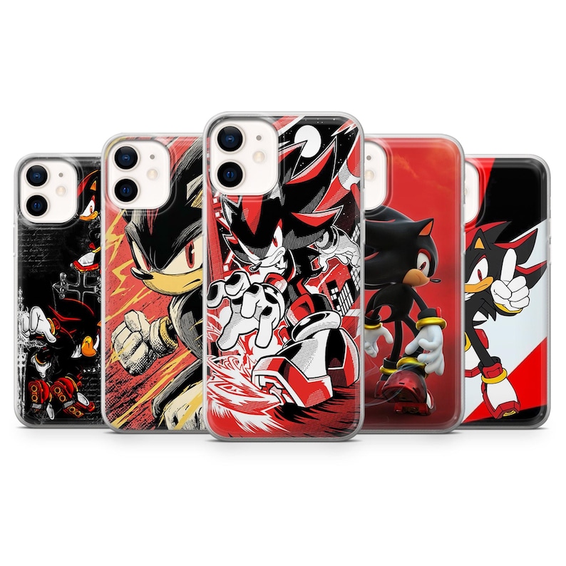Shadow the Hedgehog Phone Case Sonic Edgy Cover for iPhone 17 17pro 16 ...