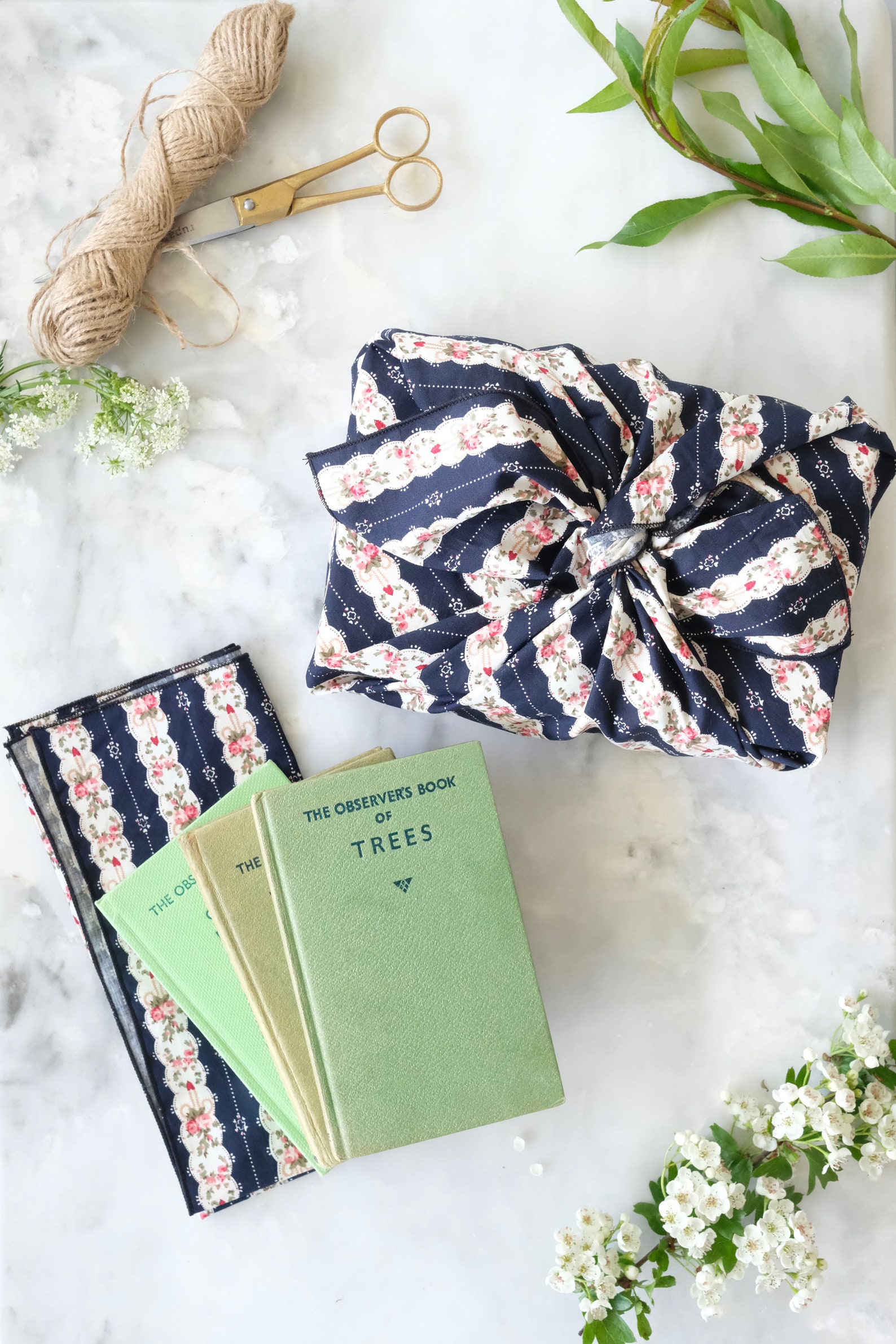 Reusable Fabric Gift Wrap / Floral Cotton Gift Wrap / Striped/ Etsy UK