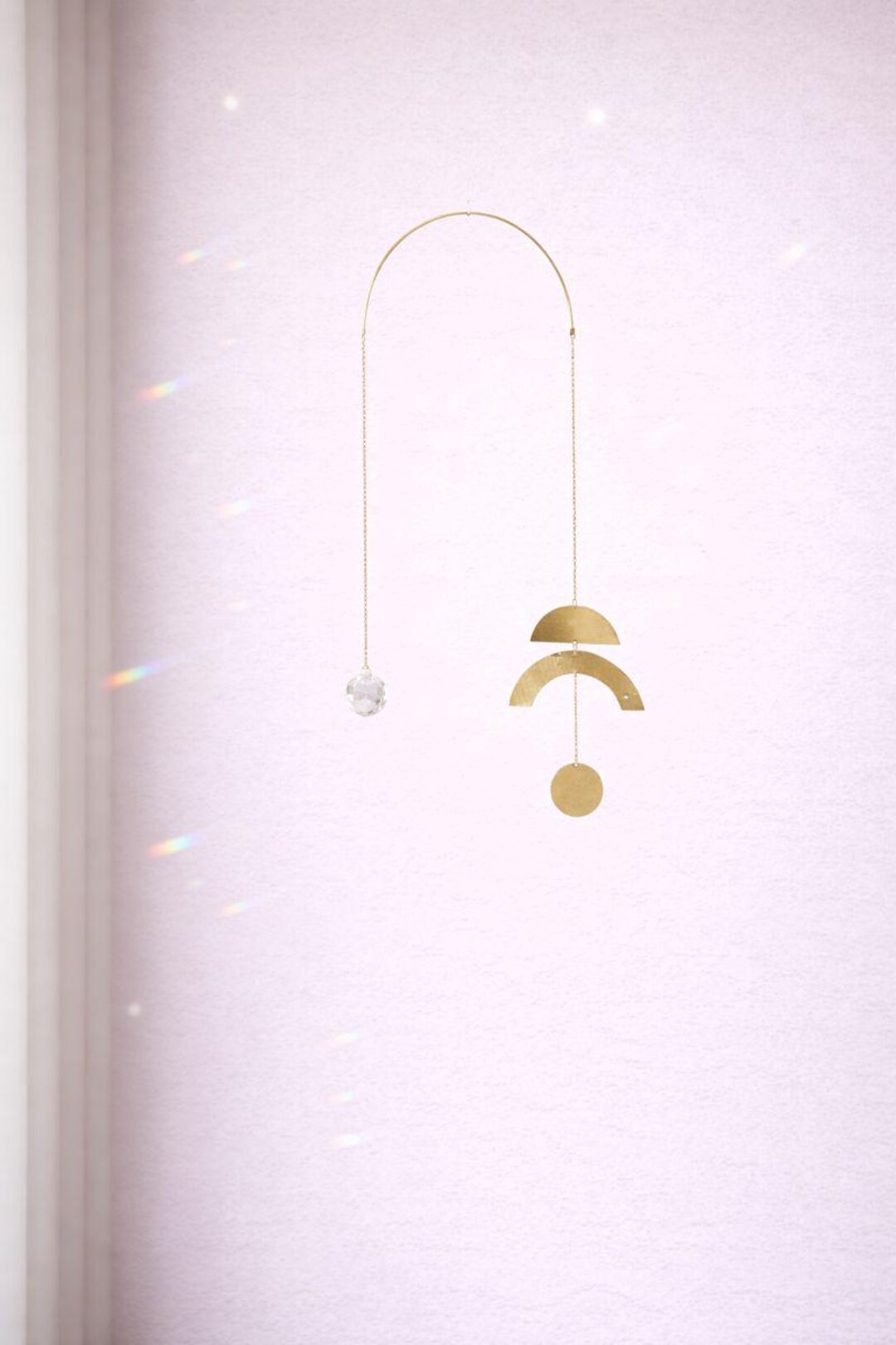 Sun Catching Device Electra #7 - Brass Sun Catcher Mobile - Sun Catcher Mobile - Handmade ...