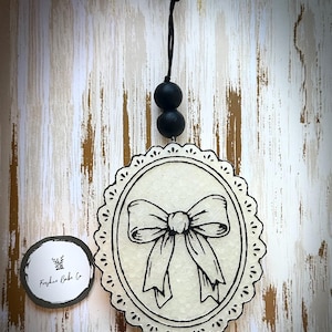 Car Freshie Vintage Bow Scent Volcano