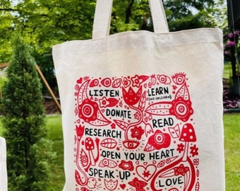 Call To Action - Tote Bag - Activism, Fall, Winter, Spring, Summer, Gardening, Farmers market, Veggies