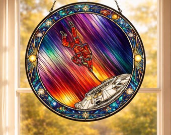 Project Hail Mary Stained Glass Suncatcher, Sci Fi Space Art Decor, Handcrafted Space Art, Gift for Astronomy Fan, Birthday Present