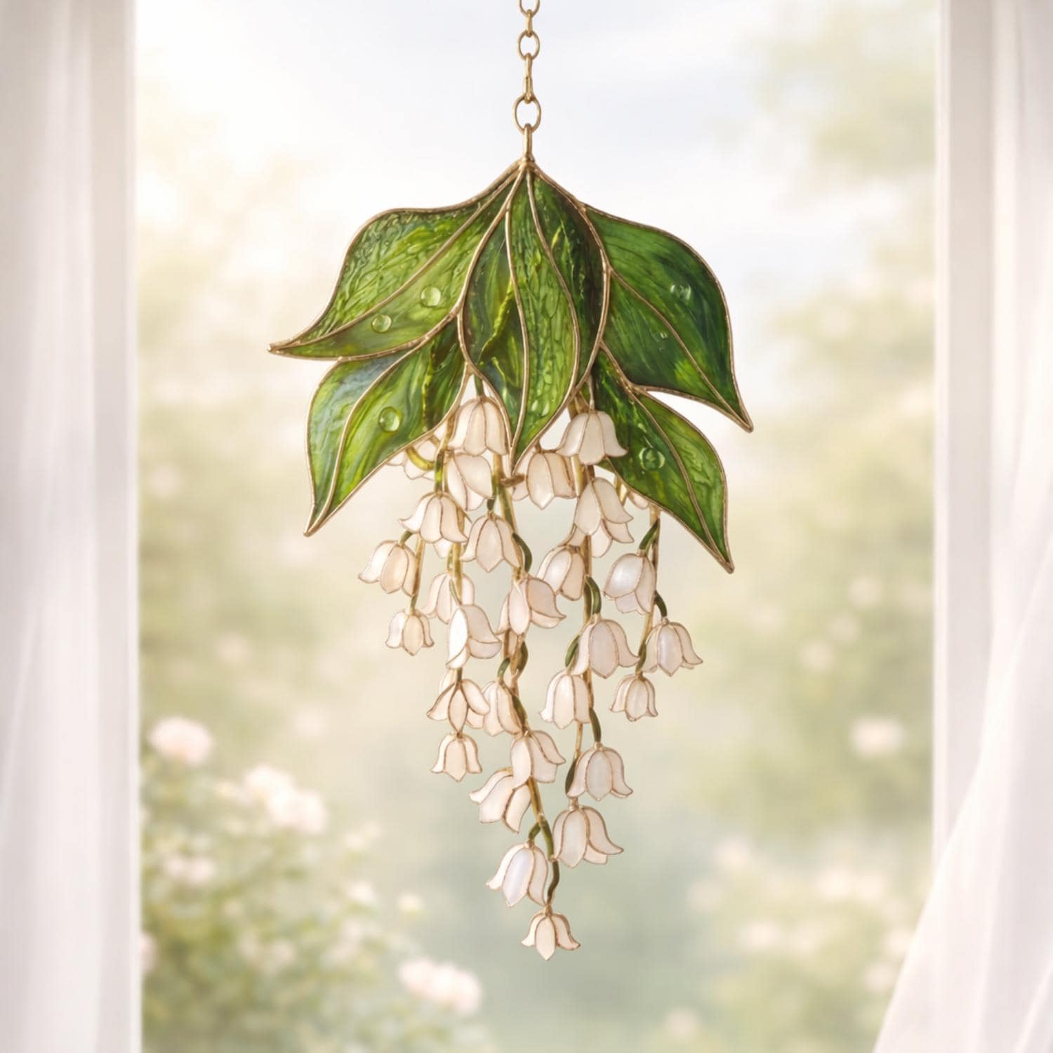 Acrylic Lily of the Valley Suncatcher, 2D Acrylic Lily of the Valley ...
