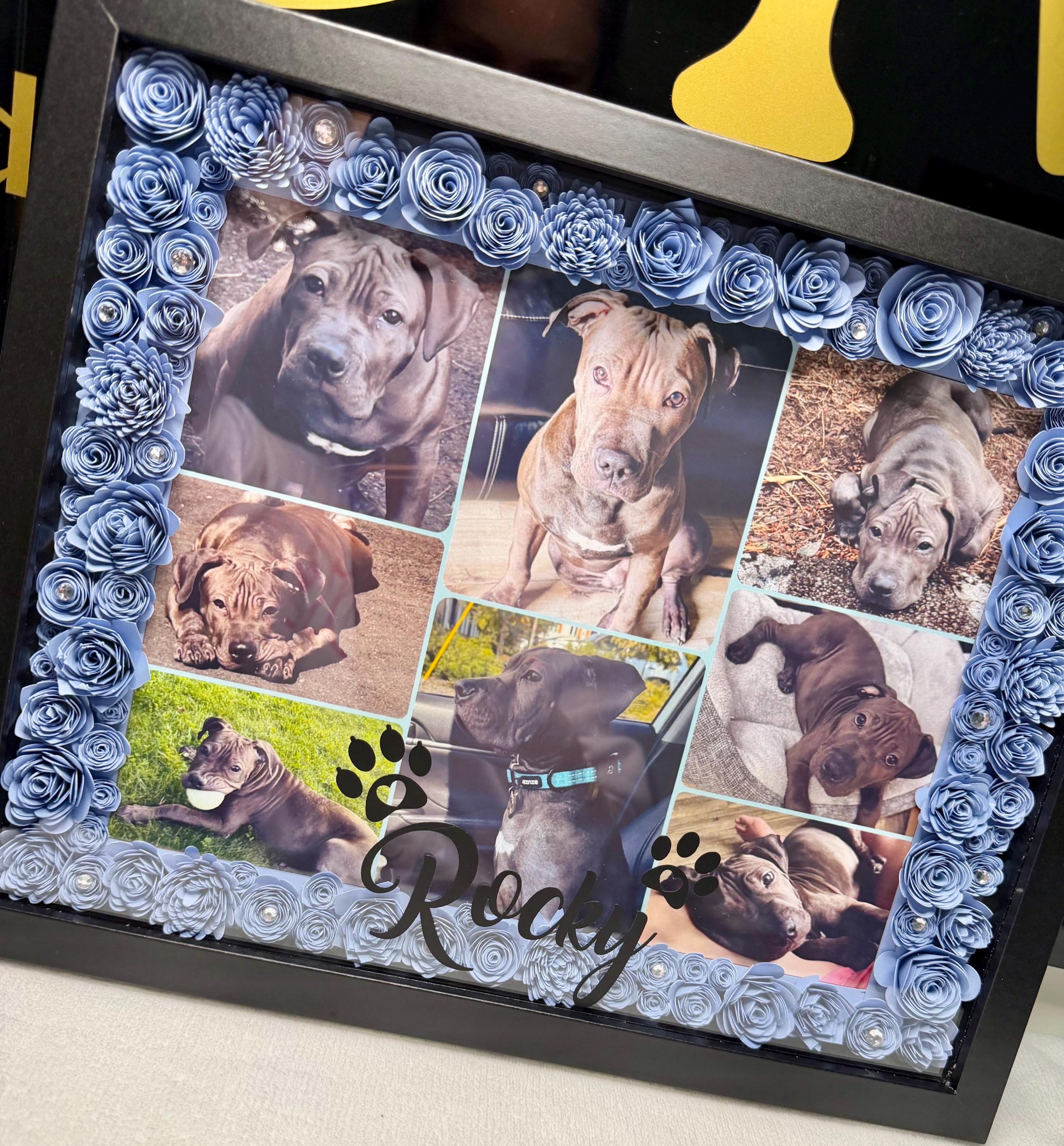 Custom 3D Floral Frame With Photo, Handmade Personalized Gift, Unique ...