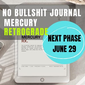 Mercury Retrograde Journal Workbook Survival Kit with affirmations big city guides communication tracker easterneuropean folklore and more