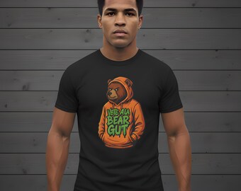 Camiseta Vete a la Bear Gut/ Shouting Grisley en ropa urbana con gráfico