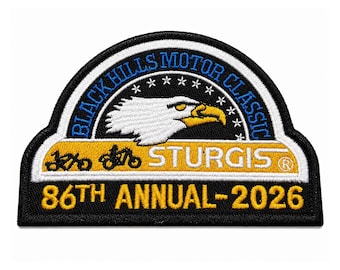 Sturgis 86th Annual 2026 Motorcycle Rally Embroidered Patch for Biker Jackets
