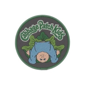 Cabbage Patch Kids Embroidered Patch – Upside-Down Doll, Retro Style