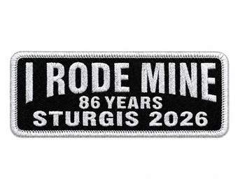 Sturgis 2026 Motorcycle Rally Embroidered Patch | Biker Club Jacket Badge