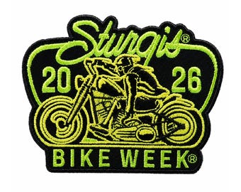 Sturgis 2026 Motorcycle Rally Patch – 86th Annual Embroidered Biker Souvenir