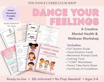 Oficina "Dance Seus Sentimentos" | Atividade Socioemocional para Crianças (PDF para Imprimir)