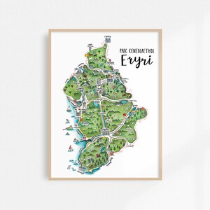 Snowdonia National Park Map Pdf Snowdonia Map Print Map Of Snowdonia National Park Parc | Etsy Denmark