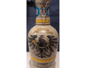 Vintage German Beer Stein Post Jubiläums Bierkrug 1990 Swing Top Jug Cottagecore Barware Oktoberfest Decor Collectible