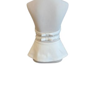 ZARA Size M White Halter image 2