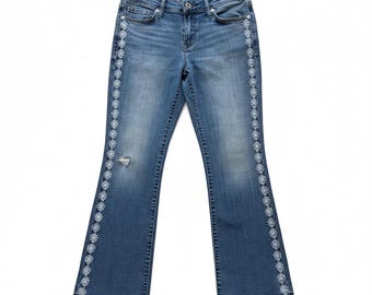 Hand Embroidered Levi Bootcut Jeans-Size 6