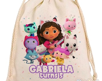 Bolsas de regalos personalizadas para fiestas / Bolsas de regalos de cumpleaños personalizadas / Bolsas de regalos para fiestas infantiles / Inspiradas en casas de muñecas / Bolsas de regalos para cualquier evento