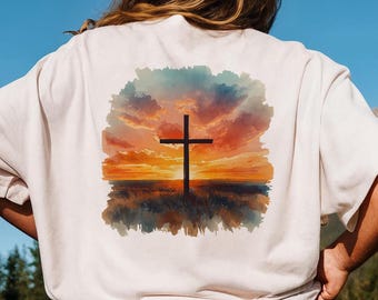 Västra korset PNG JPG | Västra tro PNG | Penseldrag västerländsk sublimeringsgrafik | Cowgirl png | Kristen lantlig skjortdesign