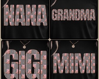 Western Grandma PNG JPG Bundle | Cowgirl Sublimation Graphic | Mothers Day Gift Shirt Design | Mimi, Gigi, Nana, Grandmother Png