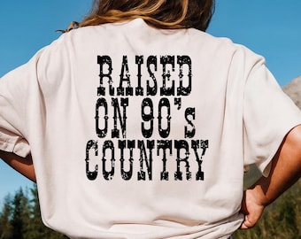 Cresciuto con la grafica Country degli anni '90 PNG JPG / Grafica a sublimazione Western / Cowgirl png / Design maglietta Country / Rodeo PNG